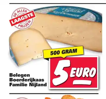 Nettorama Belegen Boerderijkaas Familie Nijland 500 gram aanbieding