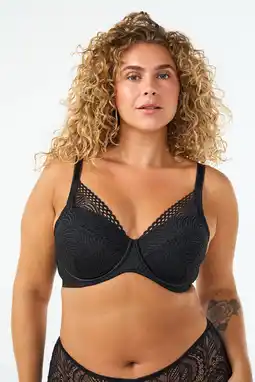 Wehkamp Zizzi voorgevormde beugelbh Plus Size - zwart aanbieding