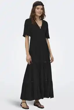 Wehkamp ONLY maxi jurk - zwart aanbieding