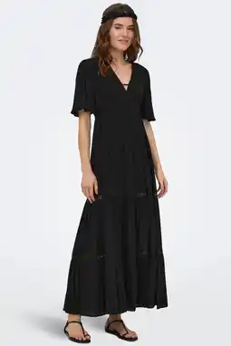 Wehkamp ONLY maxi jurk - zwart aanbieding