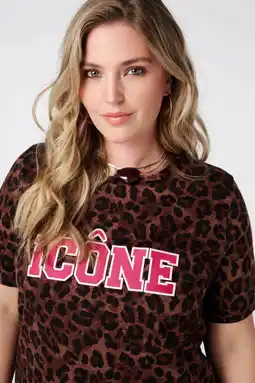 Wehkamp MS Mode T-shirt met panterprint aanbieding