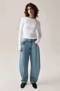 Wehkamp Lois Dali barrel jeans light blue denim aanbieding