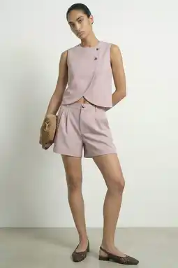 Wehkamp HYPEDROP regular fit gebreide casual short - oudroze aanbieding