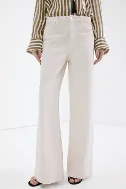 Wehkamp Mango wide leg jeans beige aanbieding