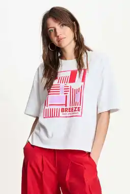 Wehkamp POM Amsterdam T-shirt ecru aanbieding