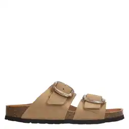 Wehkamp Manfield suède slippers beige aanbieding