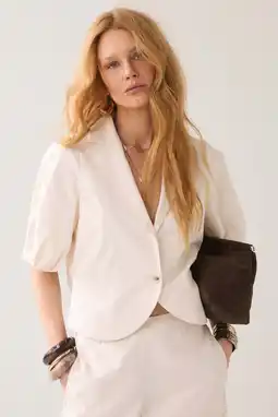 Wehkamp Summum regular blazer ecru aanbieding