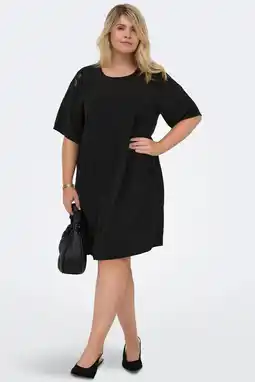 Wehkamp ONLY CARMAKOMA korte jurk zwart aanbieding