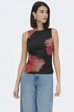 Wehkamp JDY gebloemde top zwart aanbieding