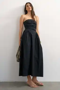 Wehkamp TOPSHOP off shoulder jurk zwart aanbieding