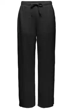 Wehkamp JDY regularwaist casual broek met textuur zwart aanbieding