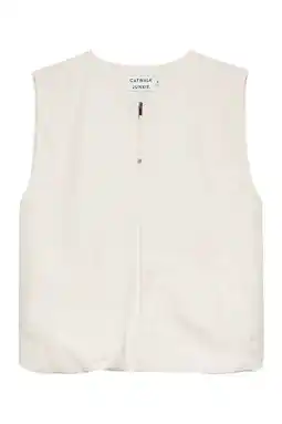 Wehkamp Catwalk Junkie gilet ecru aanbieding