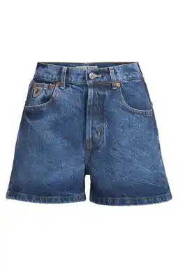 Wehkamp Lois regularwaist short dark blue denim aanbieding