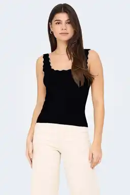 Wehkamp JDY mouwloze top zwart aanbieding