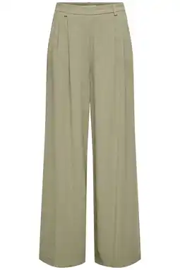 Wehkamp ONLY wide leg regularwaist casual broek groen aanbieding