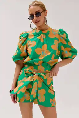 Wehkamp HARPER & YVE gebloemde top groen aanbieding