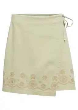 Wehkamp OBJECT wikkelrok beige aanbieding