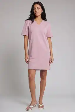 Wehkamp Pink Noir T-shirtjurk - oudroze aanbieding