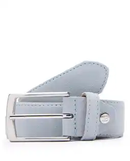 Wehkamp Manfield suede riem lichtblauw aanbieding