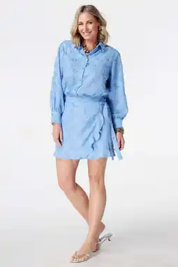 Wehkamp MS Mode blouse blauw aanbieding