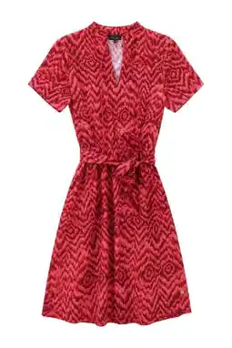 Wehkamp Elvira Collections viscose korte zomerjurk met print - roze aanbieding