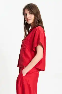 Wehkamp POM Amsterdam blouse rood aanbieding