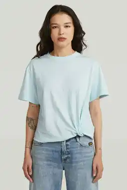 Wehkamp G-STAR T-shirt lichtblauw aanbieding