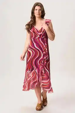 Wehkamp Miss Etam wikkel-/overslagjurk roze aanbieding