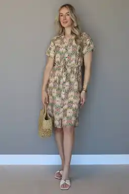 Wehkamp Elvira Collections blousejurk groen aanbieding
