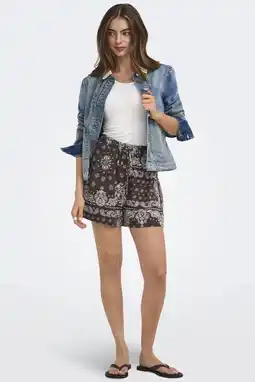 Wehkamp ONLY regular highwaist casual short bruin aanbieding
