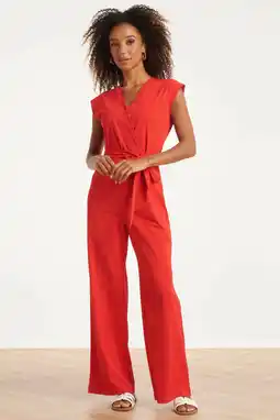 Wehkamp Smashed Lemon jumpsuit rood aanbieding