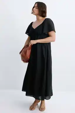 Wehkamp Mango midi jurk - zwart aanbieding
