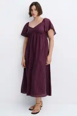 Wehkamp Mango midi jurk - paars aanbieding