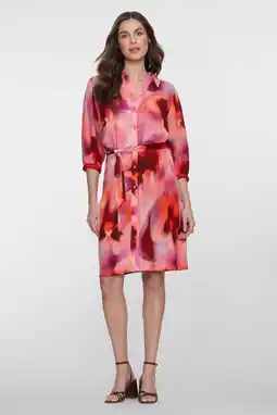 Wehkamp Geisha blousejurk met lurex roze aanbieding