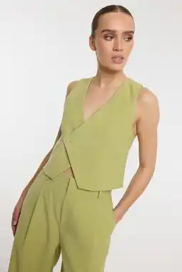 Wehkamp Refined Department gilet lichtgroen aanbieding