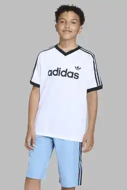 Wehkamp adidas Originals T-shirt wit/zwart aanbieding