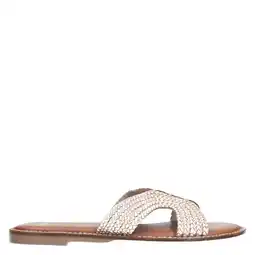 Wehkamp Manfield leren slippers goud aanbieding