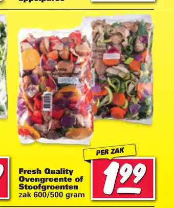 Nettorama Fresh Quality Ovenggroente of Stoofgroenten zak 600 / 500 gram per zak aanbieding