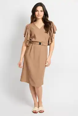 Wehkamp CS the Label zomerjurk bruin aanbieding