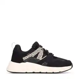 Wehkamp POSH by Poelman leren sneakers zwart aanbieding