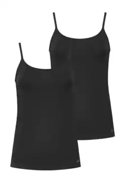 Wehkamp Bamigo hemd Sarah met bamboe (set van 2) zwart aanbieding