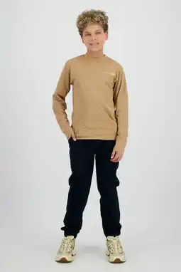 Wehkamp Raizzed longsleeve met backprint lichtbruin aanbieding