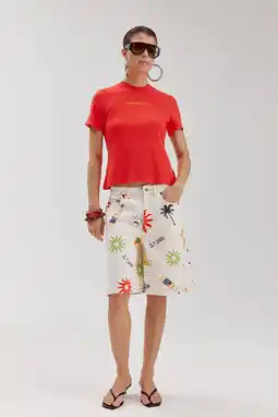 Wehkamp HARPER & YVE denim regularwaist bermuda short ecru aanbieding