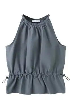 Wehkamp Mango Kids haltertop - antraciet aanbieding
