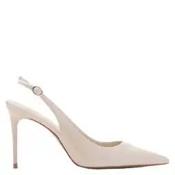 Wehkamp Mango leren slingback pumps ecru aanbieding