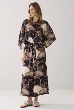 Wehkamp Summum midi jurk met all over print multicolor aanbieding