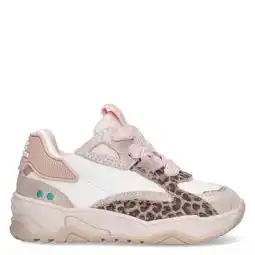 Wehkamp BunniesJR leren sneakers wit/goud/roze aanbieding