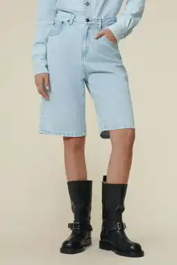 Wehkamp Lois relaxed regularwaist short light blue denim aanbieding