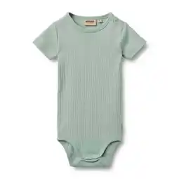 Wehkamp Wheat romper rib structuur lichtgroen aanbieding