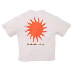 Wehkamp Z8 mini T-shirt Elias met backprint offwhite/oranje aanbieding